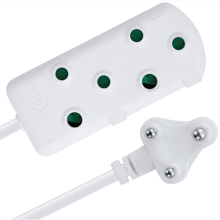 SWITCHED Light DUTY Side by Side (SBS) EXTENSION LEADS 10M 8