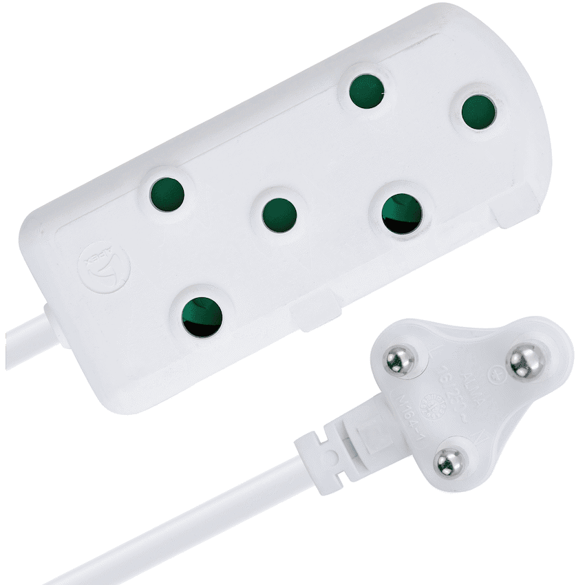 SWITCHED Heavy DUTY Side By Side(SBS) EXTENSION LEADS 3M 4