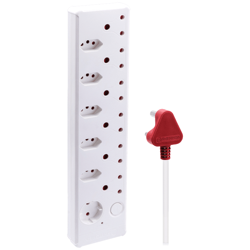 Switched Medium Surge 12-Way Multiplug 0.5m 2