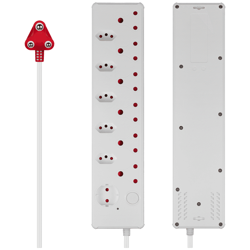 Switched Medium Surge 12-Way Multiplug 0.5m 4