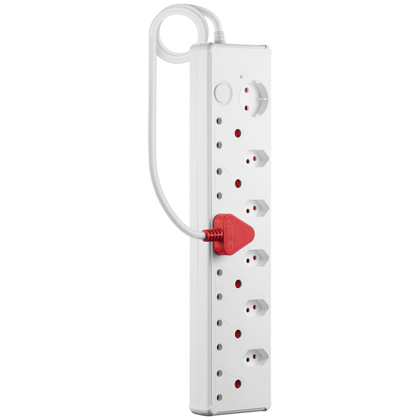 Switched Medium Surge 12-Way Multiplug 0.5m 5