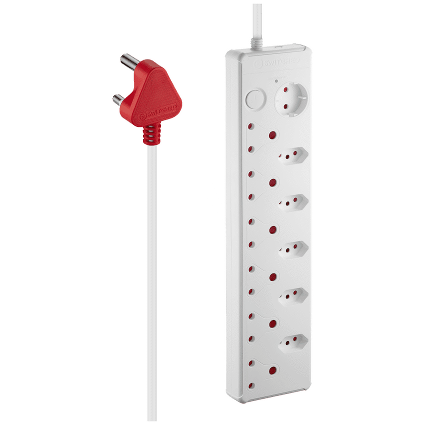 Switched Medium Surge 12-Way Multiplug 0.5m 6