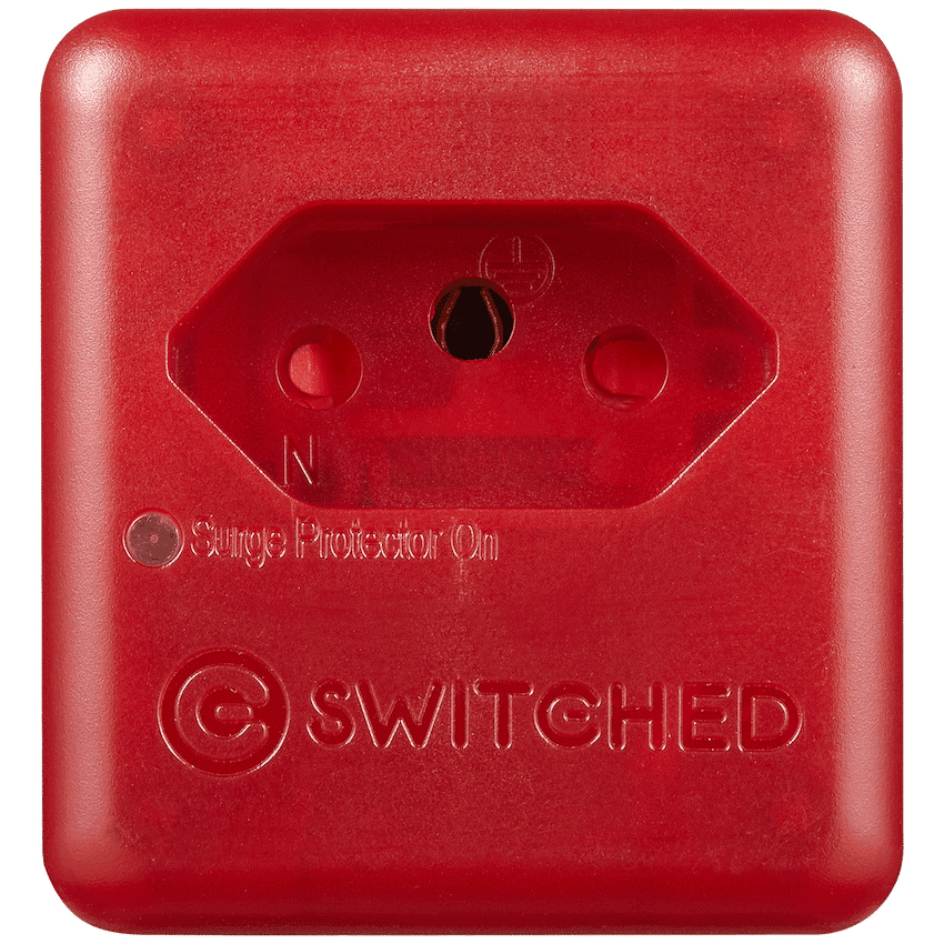 SWITCHED 1 Way High Surge Network Safe Adaptor 6
