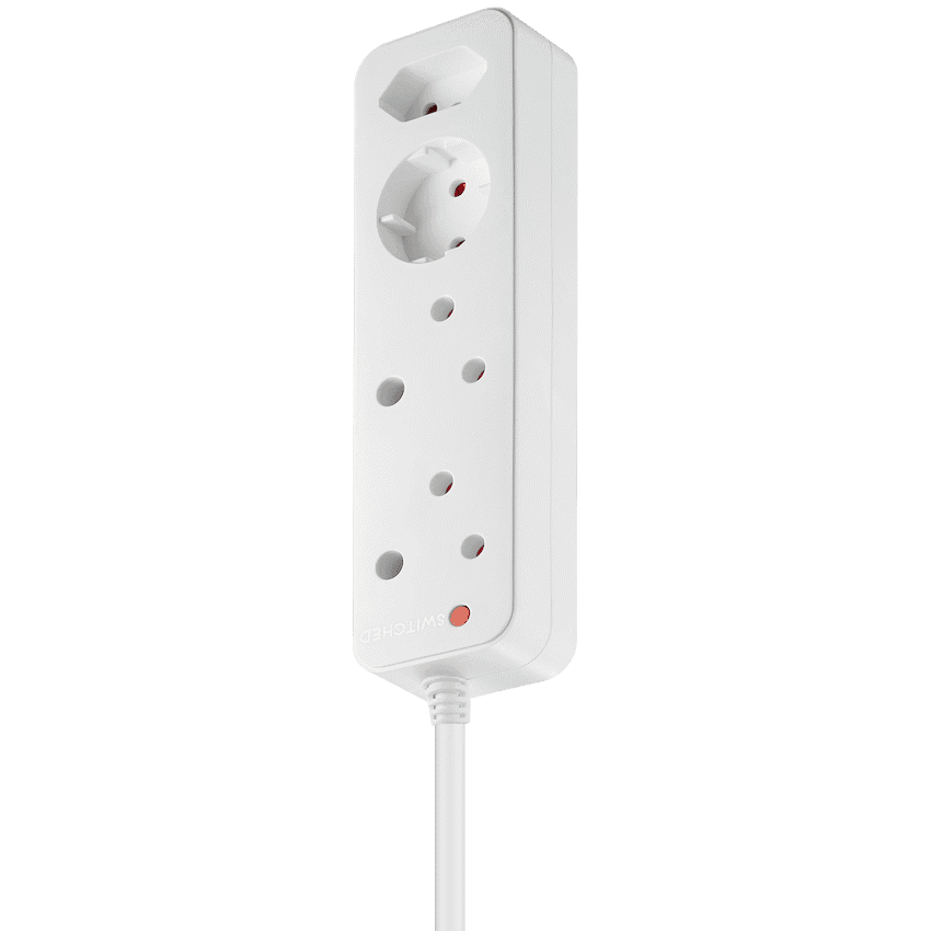 Switched High Surge 4-Way Multiplug 0.5m 1140J 6