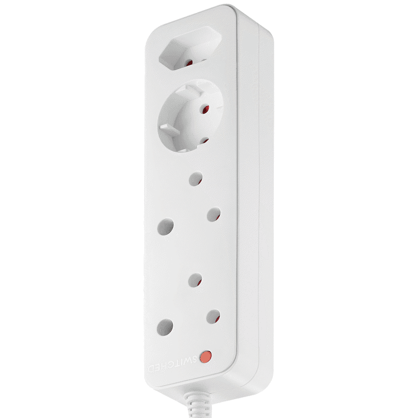 Switched High Surge 4-Way Multiplug 5m 1140J 2