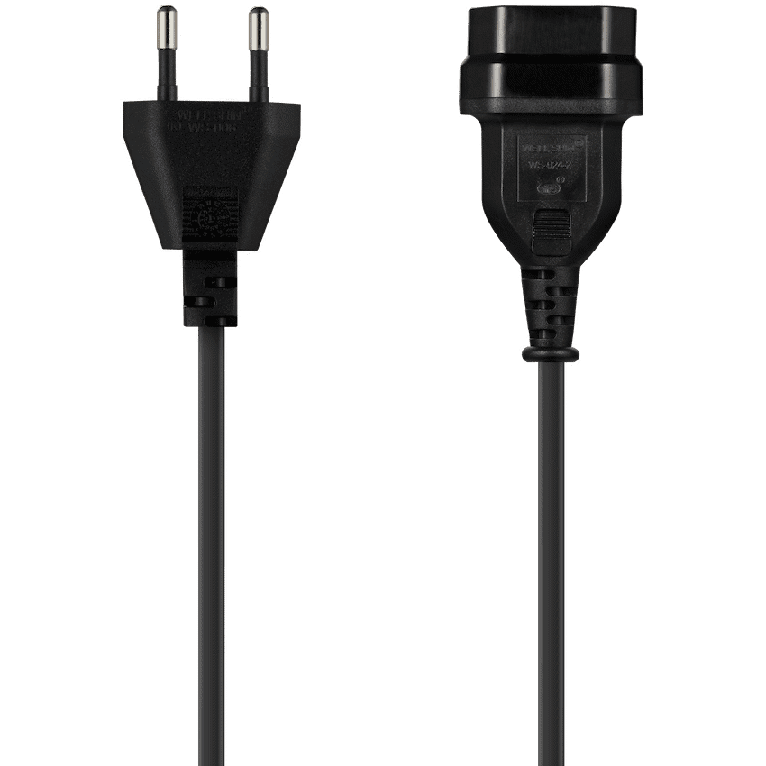 Switched Easy Cable Extender 2-Pin Euro to 2-Pin Euro Socket 2m 4