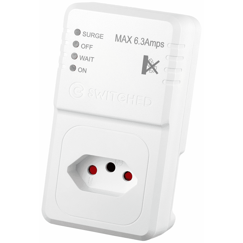 Switched 1-Way TV Surge Adaptor with SANS 164-2 2
