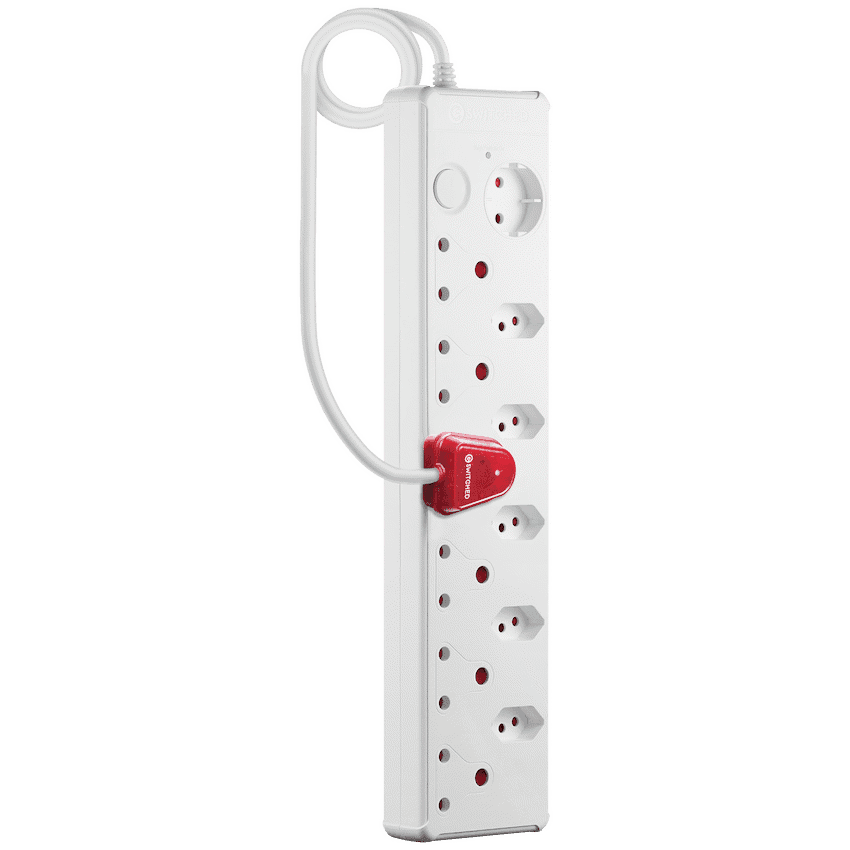 Switched 12-Way High Surge Multiplug 0.5m - White 2