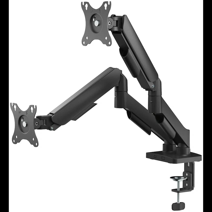 Volkano Steel Series Full Motion Dual Monitor Desk Mount 17" - 32" 3