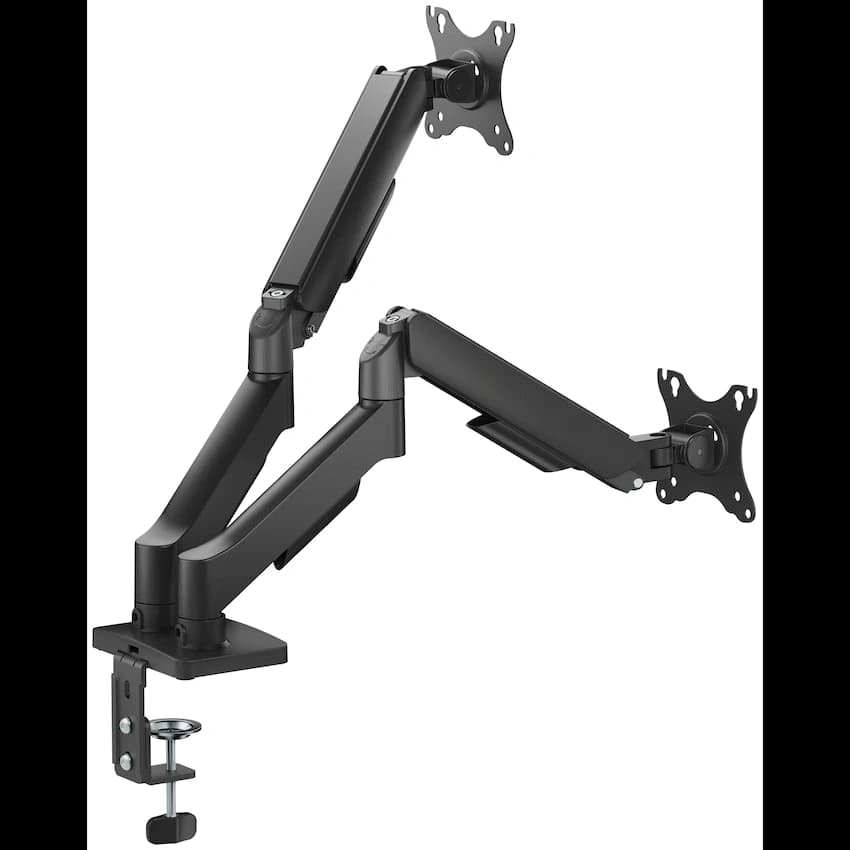 Volkano Steel Series Full Motion Dual Monitor Desk Mount 17" - 32" 4