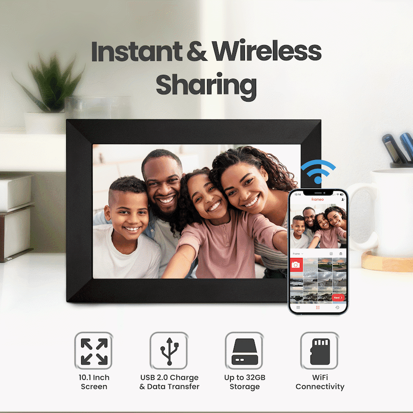 Volkano Scene Series 10.1" Smart Calendar And Digital Photo Frame with Built-In Frameo Software 2