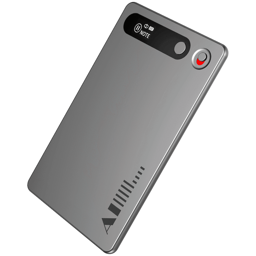 VolkanoX - Scribe Series Ai Voice Recorder - Gun Metal