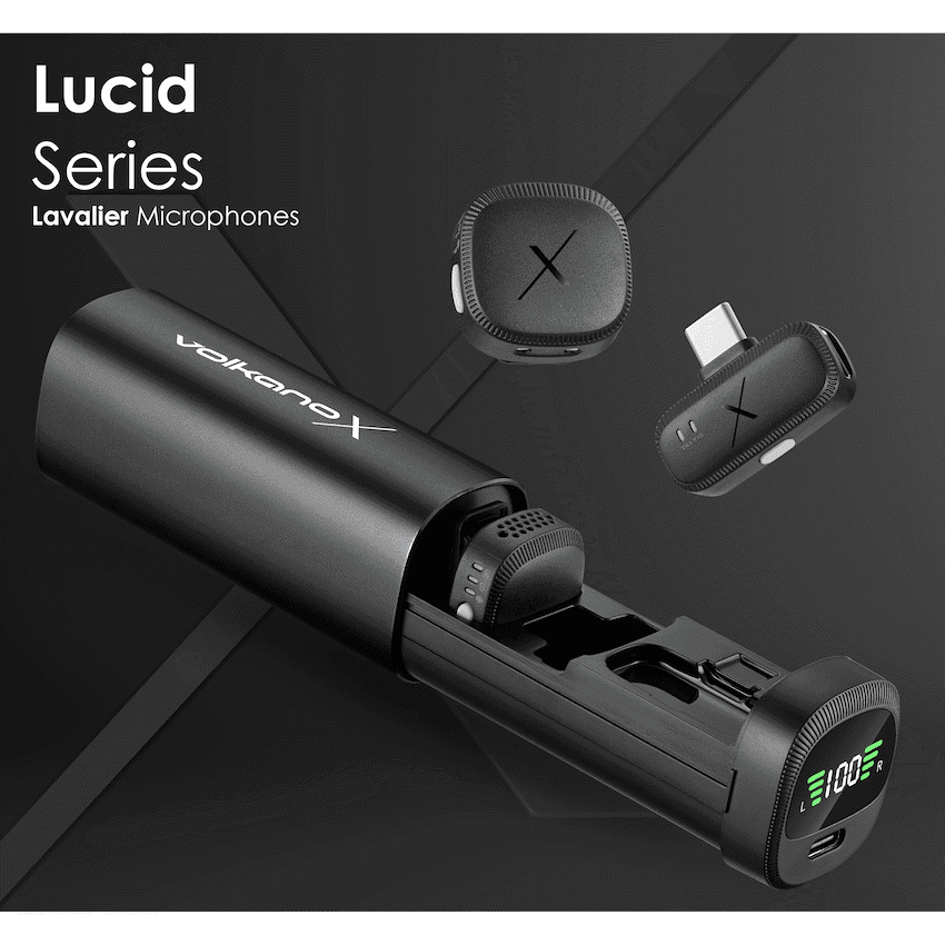 VolkanoX Lucid Series Lavalier Microphones with Charging Case 6