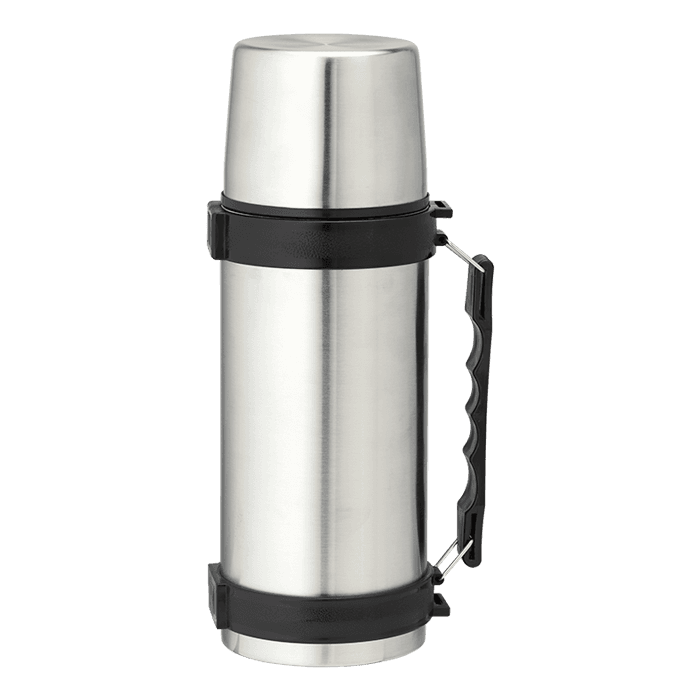 1l Stainless Steel Travel Flask with Carry Handle 1