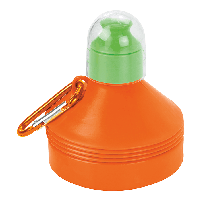600ml Collapsible Water Bottle with Carabiner Clip