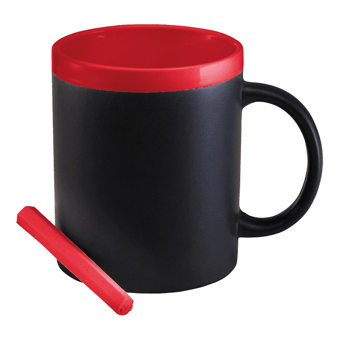300ml Stoneware Chalk Board Mug 1