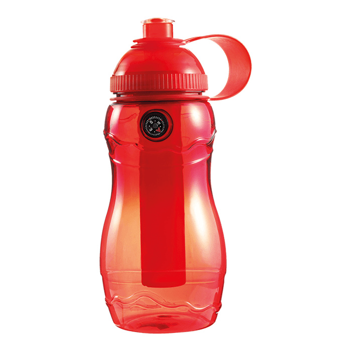400ml Water Bottle with Freezer Stick and Compass 1