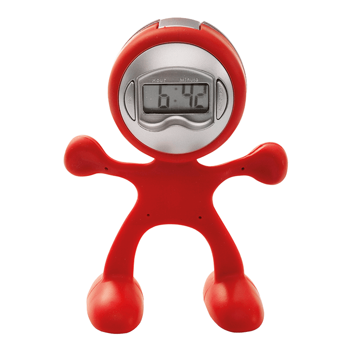 Man Shaped Alarm Clock with Memo Holder 1