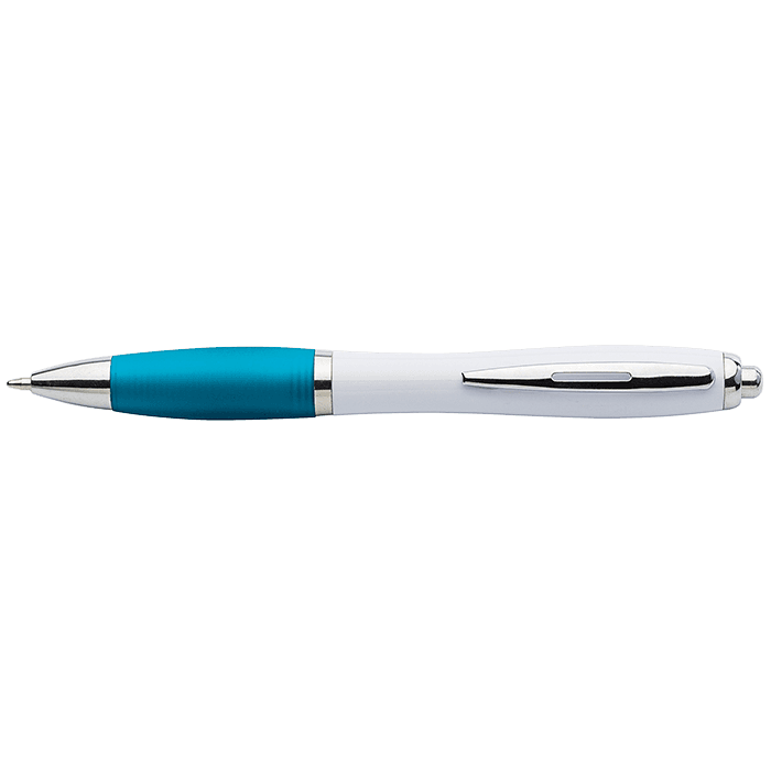 White Barrel Curved Design Ballpoint Pen 6