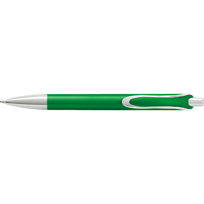 Coloured Barrel Ballpoint Pen with Silver Tip and Clip 5