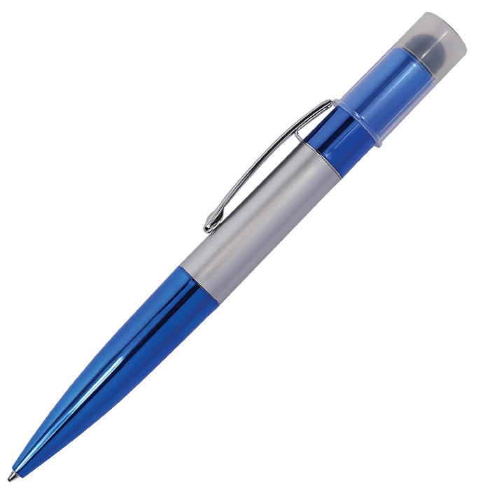 Twist Action Ballpoint Pen with Stylus and LED Lights 2