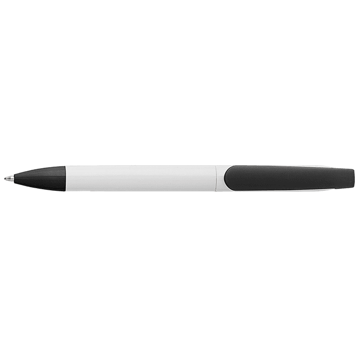 Twist Action Ballpoint Pen With White Barrel 2