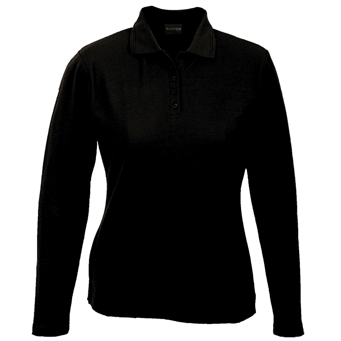 175g Pique Knit Long Sleeve Golfer Ladies 2