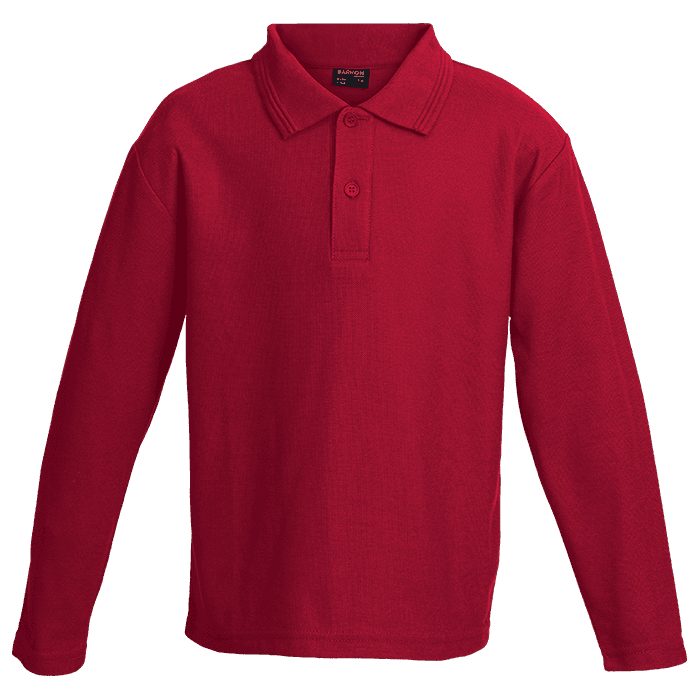 175g Pique Knit Long Sleeve Golfer Kiddies 2