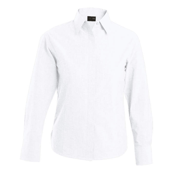 Oxford Blouse Long Sleeve Ladies 1