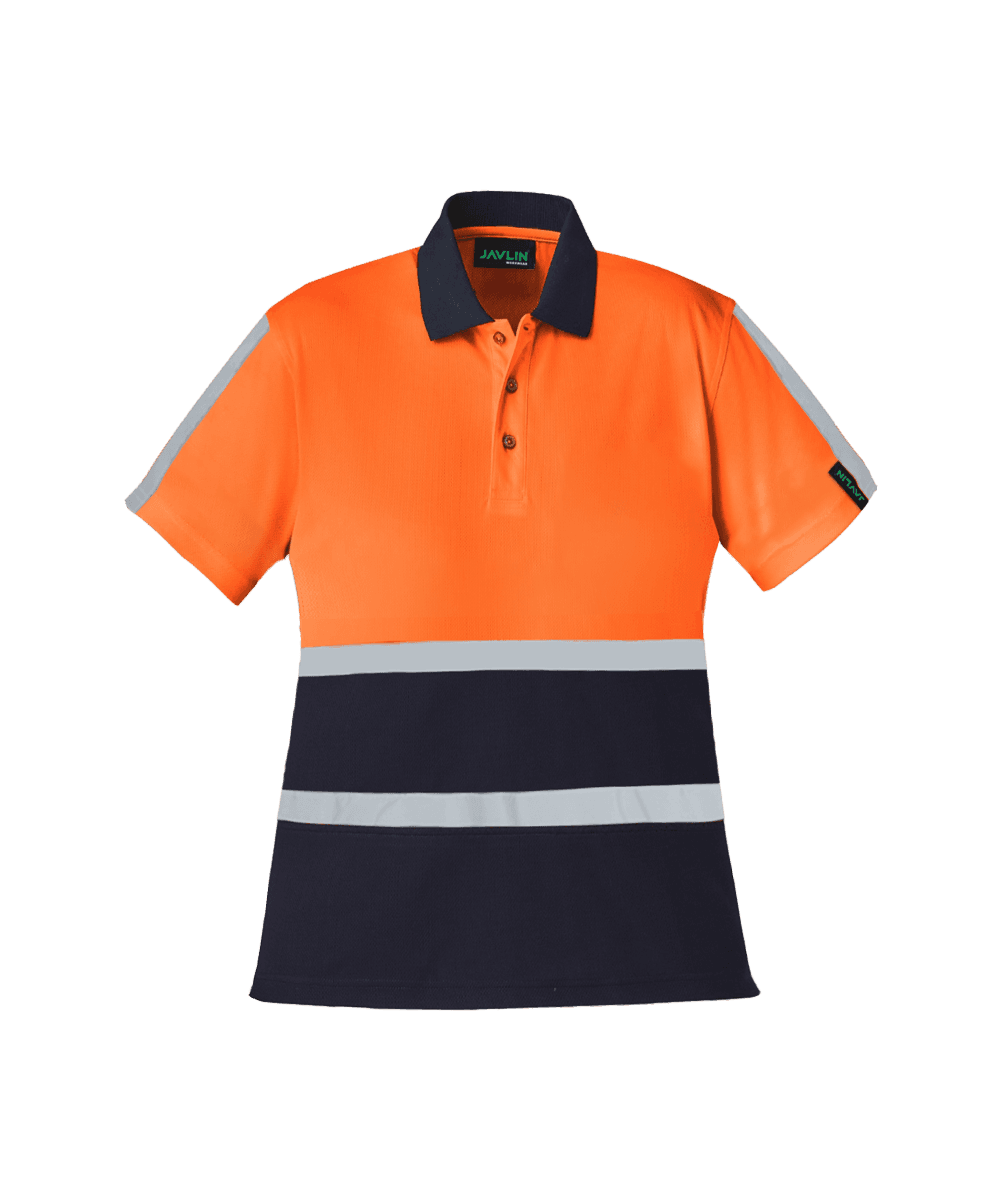 Women's Hi-Vis Two Tone Golfer With Reflective Tape 1