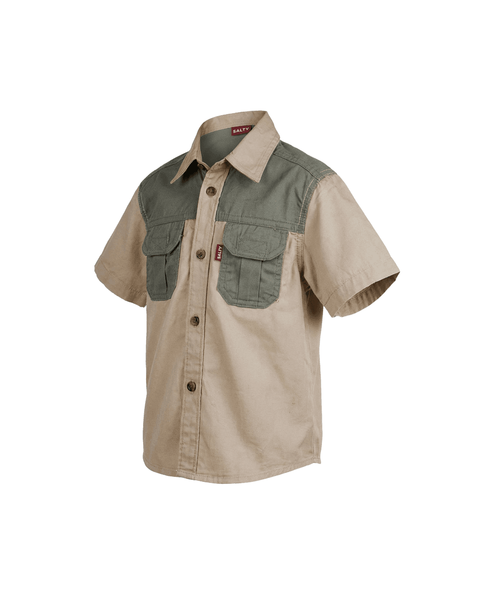 Meerkat Kids Two Tone Bush Shirt 1