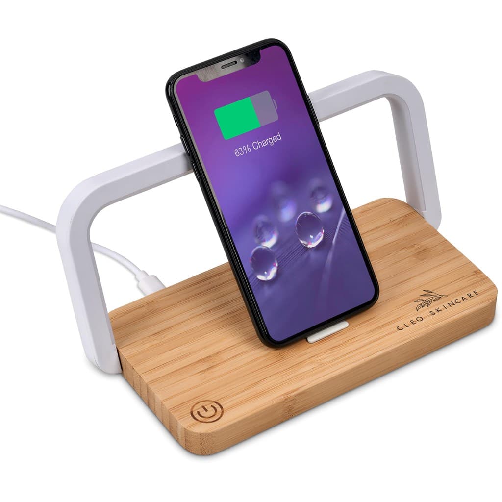 Okiyo Yoru Bamboo Wireless Charger & Night Light