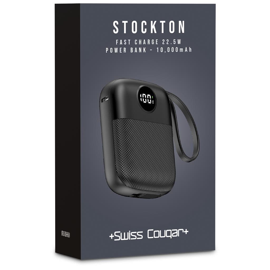 Swiss Cougar Stockton Fast Charge 22.5W Power Bank - 10000mAh