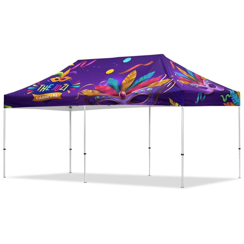 Coated Steel Sublimated Gazebo 6m x 3m