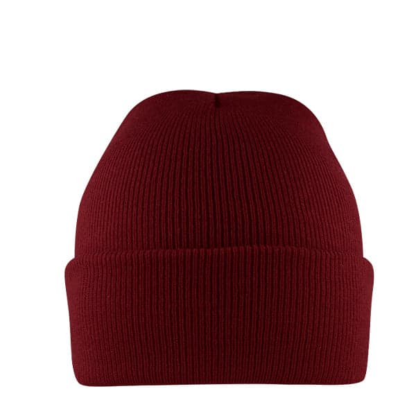 Kiddies Knitted Beanies - Burgundy