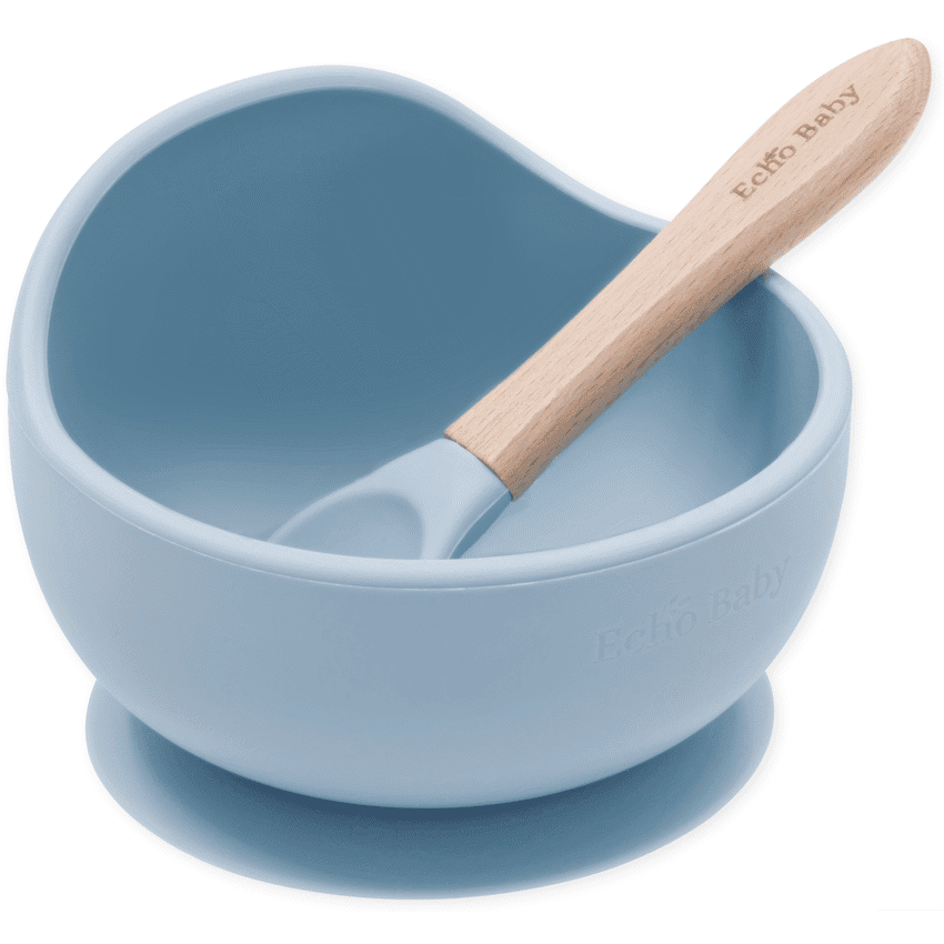 Silicone Suction Bowl and Spoon Set