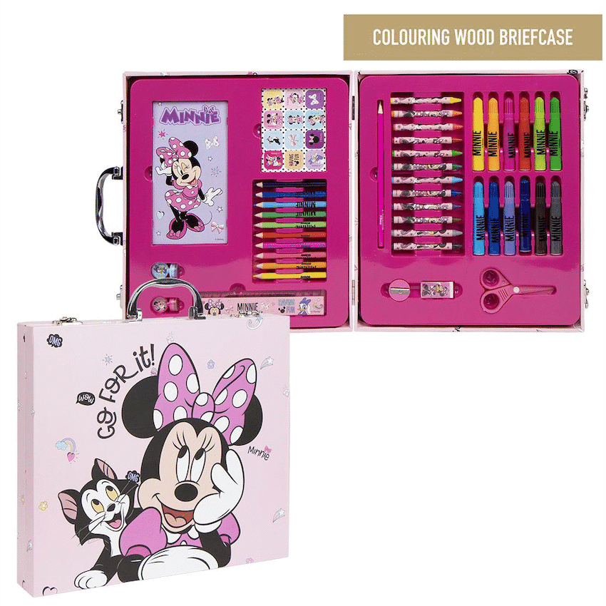 42-Piece Colouring Stationery Briefcase - Minnie Mouse