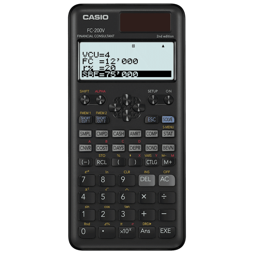 Casio FC-200V Financial Calculator