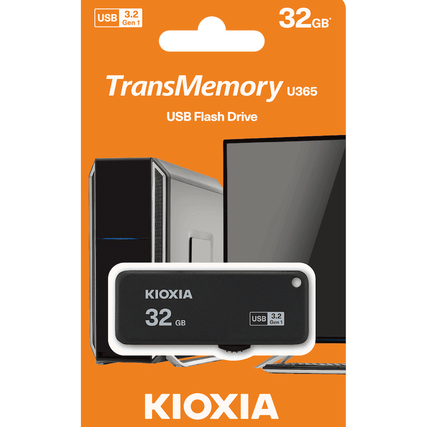 Kioxia U365 - 32gb USB 3.2 Yamabiko Slider Type