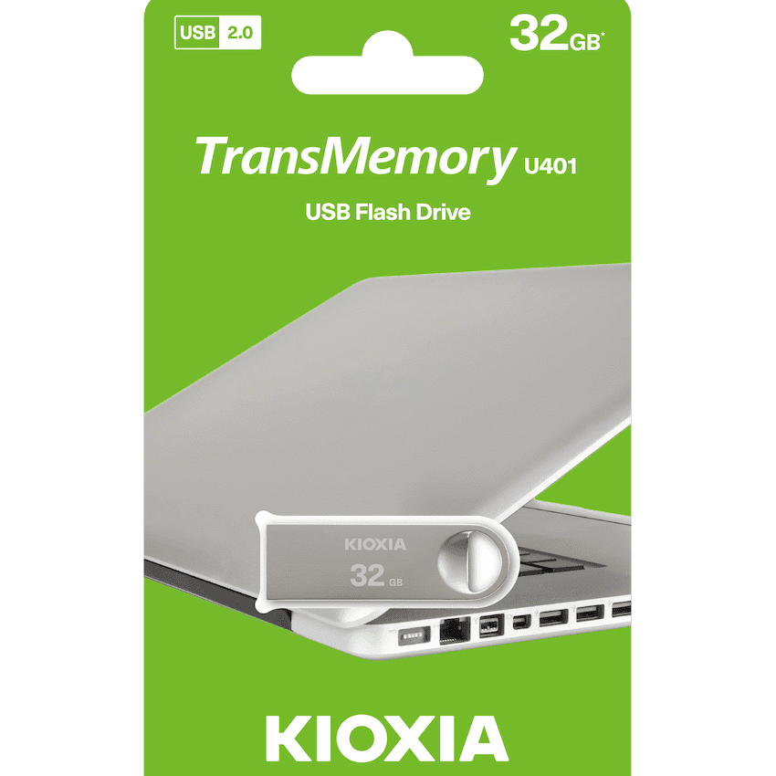 Kioxia - U401-32GB USB 2.0 - Slim Metal Design