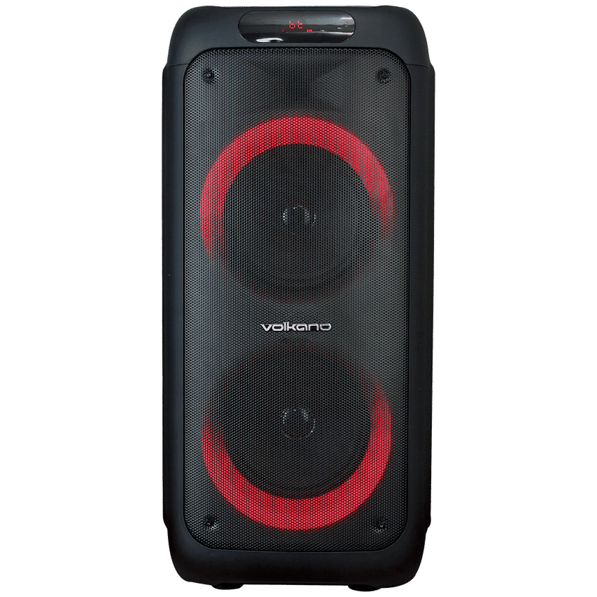 Volkano Helios Series Dual 8" Party Speaker with Microphone & Light Effects