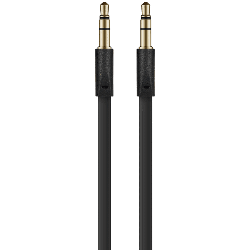 Volkano Slim Series Aux Cable 2m - Black