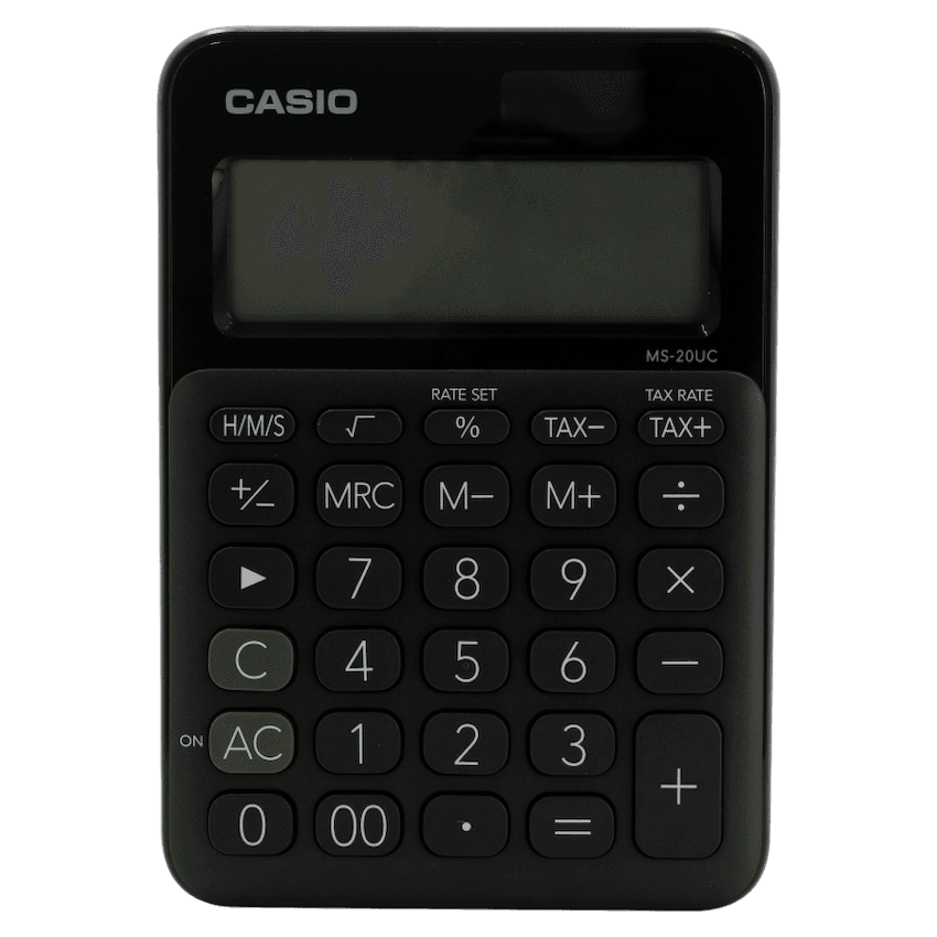 Casio MS-20UC - Desktop Calculator 12-Digit - Black