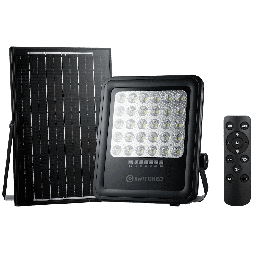 Switched Urban PRO Series - 100w Solar Floodlight with Remote