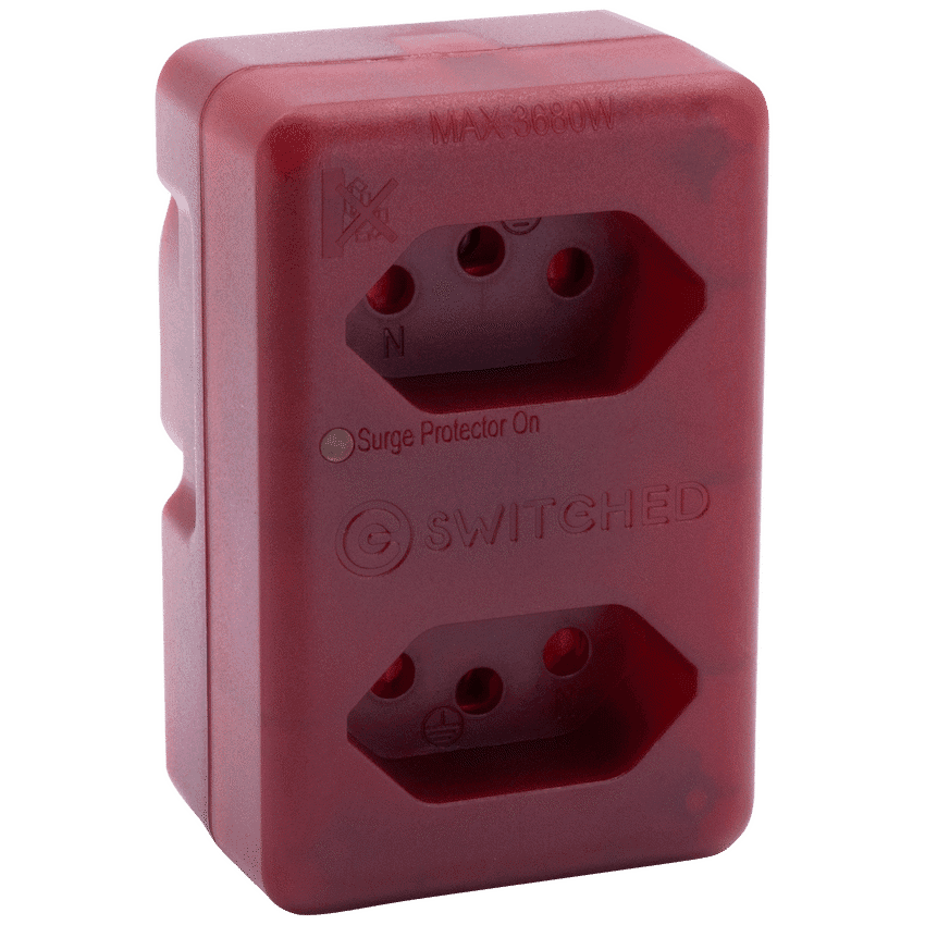 Switched High Surge 2-Way Network Router Safe Adaptor