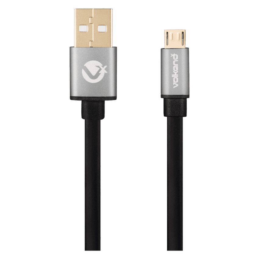 VolkanoX Couple Series Micro USB Premium Twin Pack 1m Charge/Data Cable - Black
