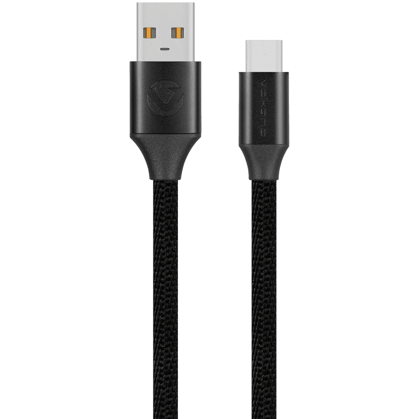 Volkano Weave Series Braided Type-C Cable 1.2m 60w - Black