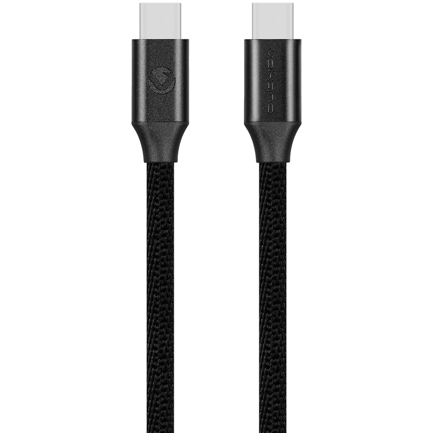 Volkano Weave Series Type-C to Type-C Cable 3m 60w - Black