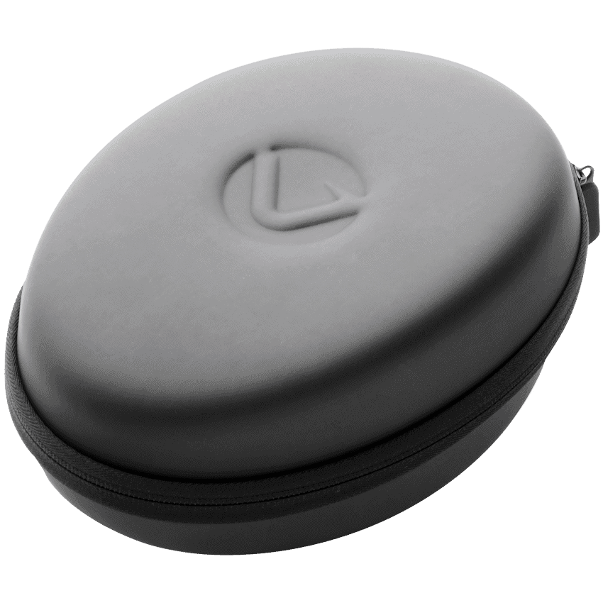 Volkano Shell Elliptical Headphone Case - Black