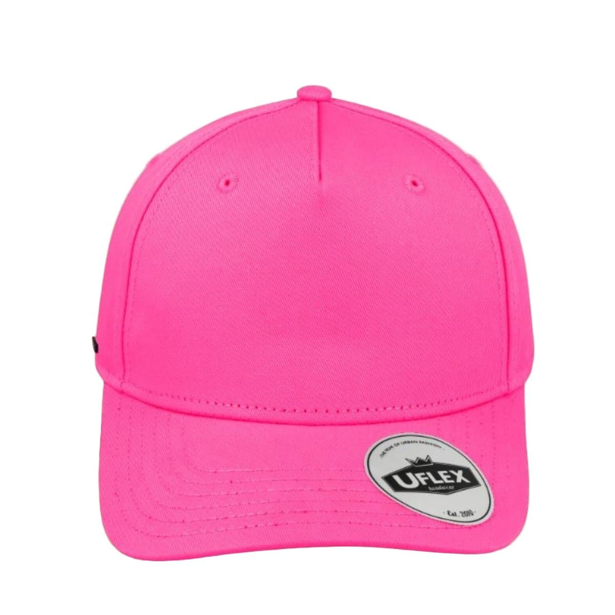 Uflex 5P Curved Peak Snapback - Neon Pink